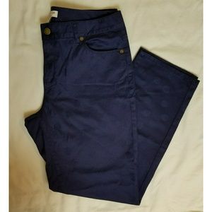 Coldwater Creek Capri Pant Navy 10 Soft